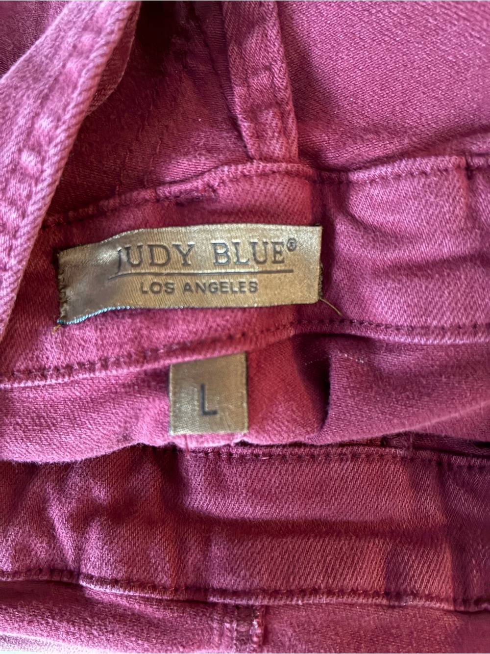 Judy Blue Burgundy Denim Overalls - Classic Bib Jumpsuit - Picture 3 of 4